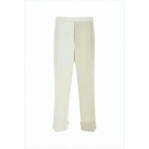 Thom Browne Cropped Tailored Pants With Signature Trims - NWT